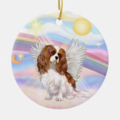 Wolken - Cavalier King Charles (Blenheim) Keramik Ornament (Vorne)