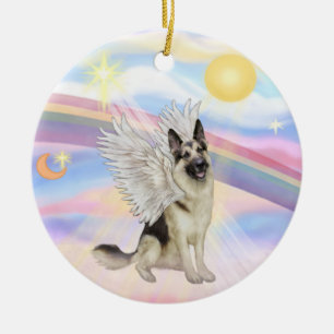 Wolken - Deutscher Schäferhund (#9) Keramikornament