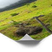 Wolken, die auf Weiden absinken Upland Poster (Ecke)
