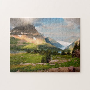 Wolken, die durch Berge fegen Puzzle