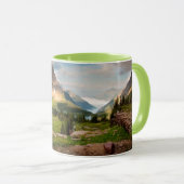 Wolken, die durch Berge fegen Tasse (VorderseiteRechts)