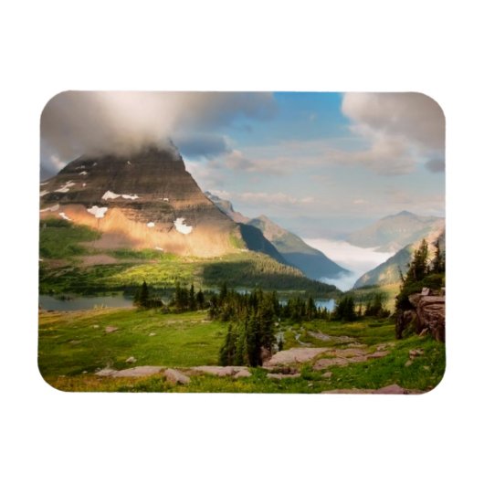 Wolken, die durch Berge wühlen Magnet (Horizontal)