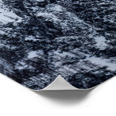 Wolken, die majestätische Berge bedecken Poster (Ecke)