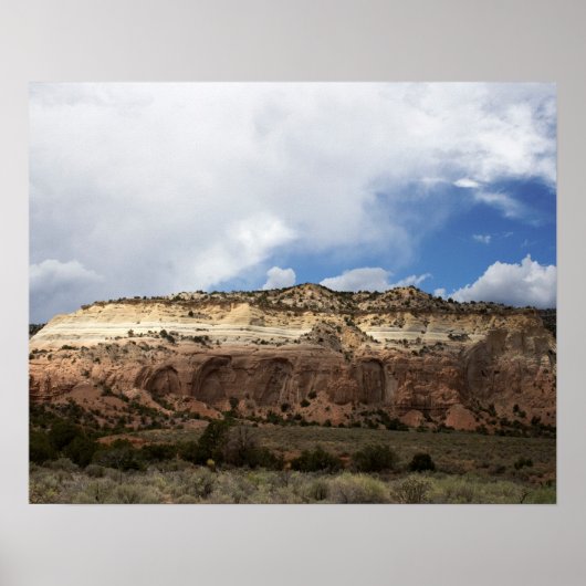 Wolken, die sich über die Berge von New Mexico bew Poster (Vorne)
