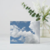 Wolken, die Sie mit Ihrem Text anpassen können Postkarte (Stehend Vorderseite)