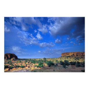 Wolken, die über den Himmel fegen Fotodruck