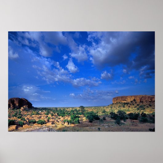Wolken, die über den Himmel fegen Poster (Vorne)