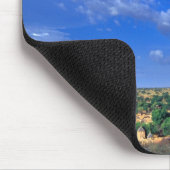 Wolken, die über den Himmel fliegen Mousepad (Ecke)