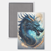 Wolken-Drache-Magnet Magnet (Vorderseite/Rückseite)