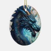 Wolken-Drachen-Ornament Keramik Ornament (Rechts)