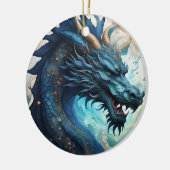 Wolken-Drachen-Ornament Keramik Ornament (Links)