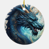 Wolken-Drachen-Ornament Keramik Ornament (Hinten)