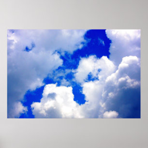 Wolken-Druck Poster
