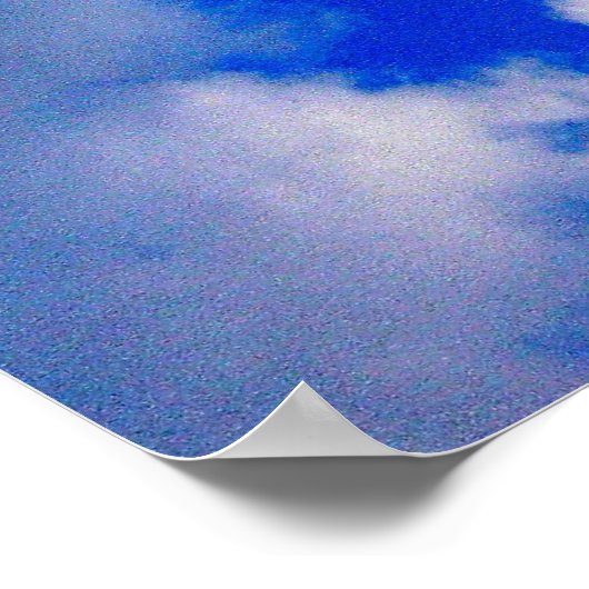 Wolken drucken poster (Ecke)