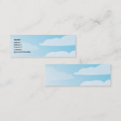 Wolken - dünn mini visitenkarte (Vorne/Hinten)