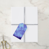 Wolken-Effekt – Blaue Geschenkanhänger (Mit Garn)