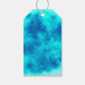 Wolken-Effekt – Blaue Geschenkanhänger (Vorderseite)