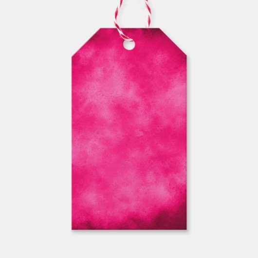 Wolken-Effekt – rosa Geschenkanhänger (Vorderseite)