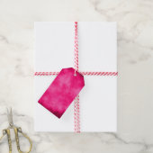 Wolken-Effekt – rosa Geschenkanhänger (Mit Garn)