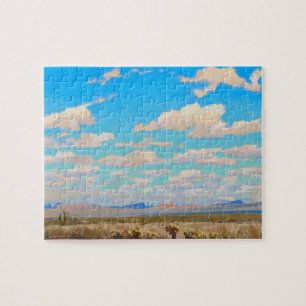Wolken eines Sommernachmittags von Maynard Dixon Puzzle