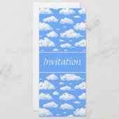 Wolken Einladung (Vorne/Hinten)