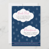 Wolken | Einladung von Baby "Shower" (Rückseite)