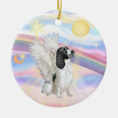 Wolken - Englisch Springer Spaniel Keramik Ornament (Vorne)