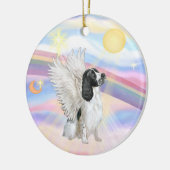 Wolken - Englisch Springer Spaniel Keramik Ornament (Links)