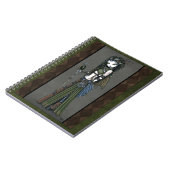 Wolken-Explosion Steampunk Aviatrix-Fee-Notizbuch Notizblock (Linke Seite)