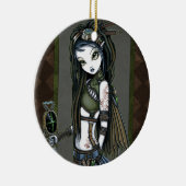 "Wolken-Explosion" Steampunk Keramik Ornament (Rechts)