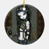 "Wolken-Explosion" Steampunk Keramik Ornament (Hinten)