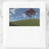 Wolken fahren durch Aufkleber (Tasche)