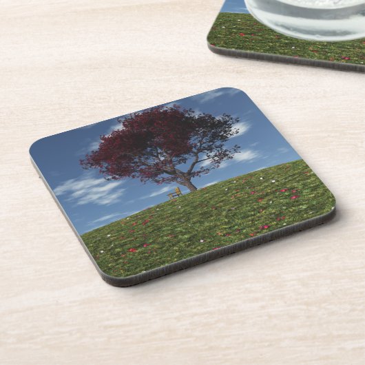 Wolken fahren mit Cork Untersetzer (Linke Seite)