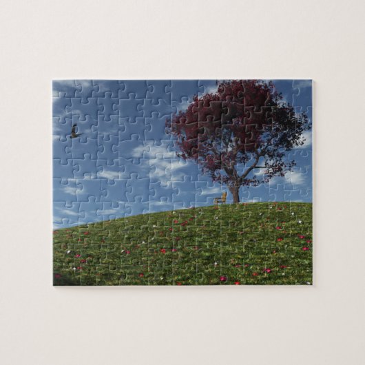 Wolken fahren mit dem Puzzle (Horizontal)