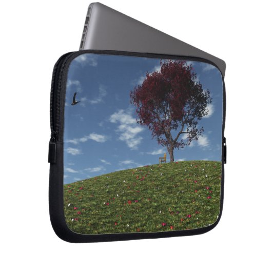 Wolken fahren mit Laptop-Sieb Laptopschutzhülle (Vorne Rechts)