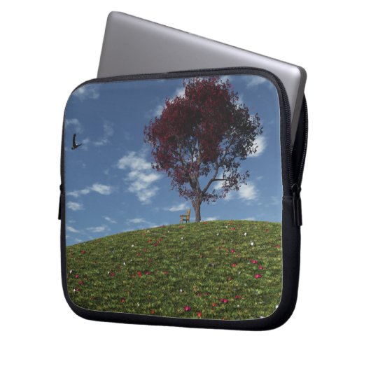 Wolken fahren mit Laptop-Sieb Laptopschutzhülle (Vorderseite Links)