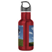 Wolken fahren vorbei edelstahlflasche (Rückseite)
