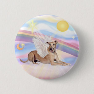 Wolken - Fawn Greyhound Angel (liegt unten) Button