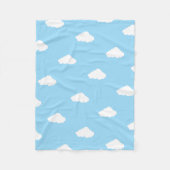 Wolken Fleece Blanket (Vorderseite)