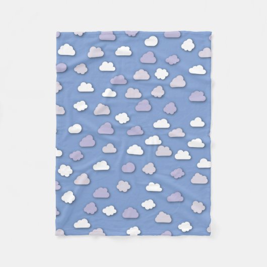 Wolken Fleecedecke (Vorderseite)