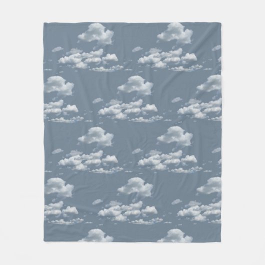 Wolken Fleecedecke (Vorderseite)