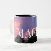 Wolken-Formen Zweifarbige Tasse (Vorderseite Links)
