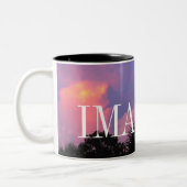 Wolken-Formen Zweifarbige Tasse (Links)