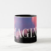 Wolken-Formen Zweifarbige Tasse (Mittel)