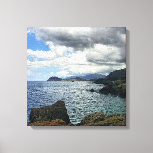 Wolken Foto zu Canvas Print mit Ocean Landscape Leinwanddruck (Vorderseite)