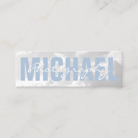 Wolken | Fotografie Mini Visitenkarte (Vorderseite)