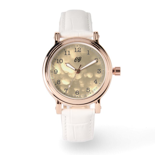 "Wolken" Frauenwache Armbanduhr (Vorderseite)