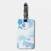 Wolken Gepäckanhänger (Rückseite vertikal)