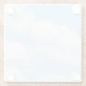 Wolken Glasuntersetzer (Rückseite)