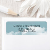 Wolken Himmel Adressaufkleber (Insitu)